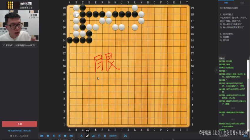 爱棋道2019年春季i4长期班王盛强老师（32课时4课复习课） (7.89G)